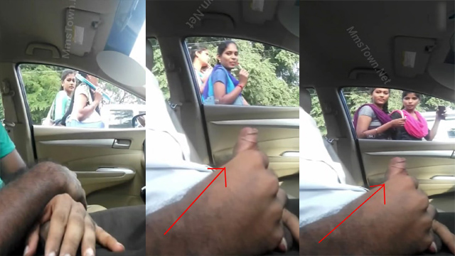 Daring Guy Flash Dick – Infront Of College Girls Inside Car Leaked Mms Video S2