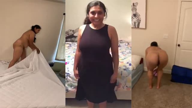 Hot Milf Nude Captured Giving Blowjob & Fucking Video HD