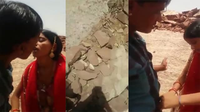 Couple in Rajasthan enjoys Outdoor standing sex video watch now