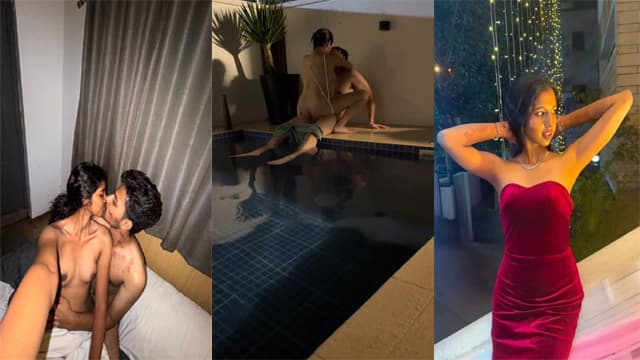 Rich Indian Couple – Pool Fucking Loud Viral
