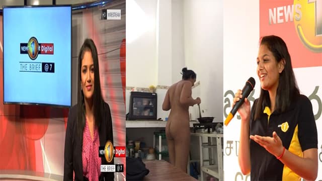 Naked Reporter Cooking – Lankan Pussy Tease Exposed