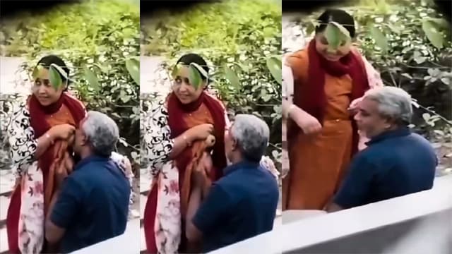 Desi Aunty Old Man – Park Boobs Hard