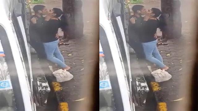 Tamil Lover Outdoor Kissing Captured Secretly Video HD