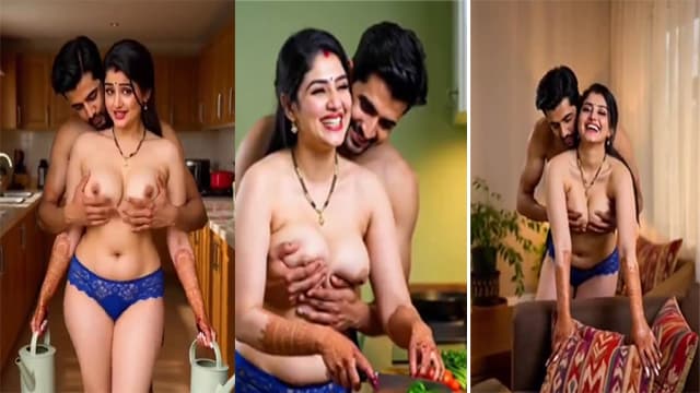 Bhabhi Boobs Presses His Nude Kinky Devar – AI Porn Video