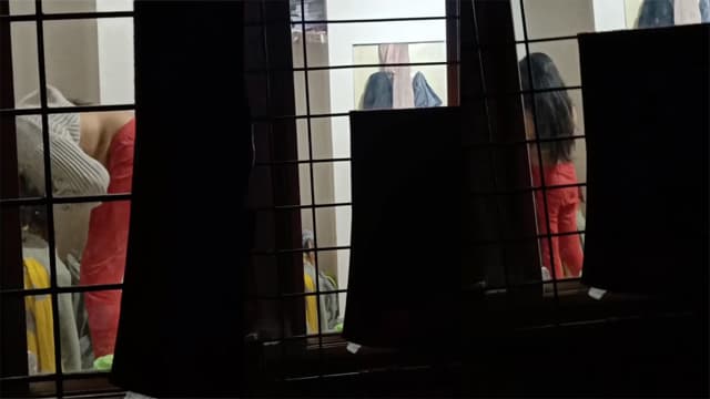 Beautiful Neighbor Girl Changing Clothes Arousing Video