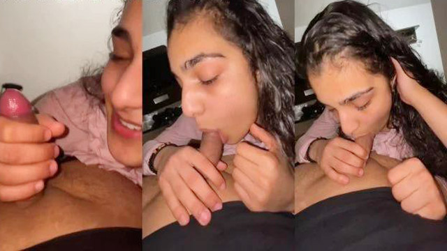 Horny Beautiful Girl Deep Sucking Desi BF Cumshot MMS