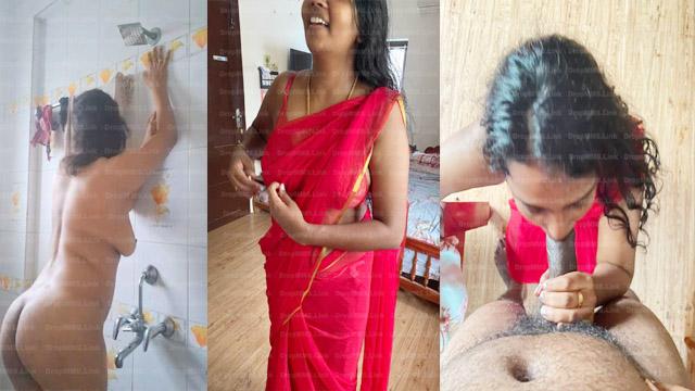 Red Saree Tamil Wife Pussy Lick Hard Fuck