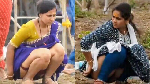 Random Bhabhi Left Saree Pissing Sexy Ass Secret