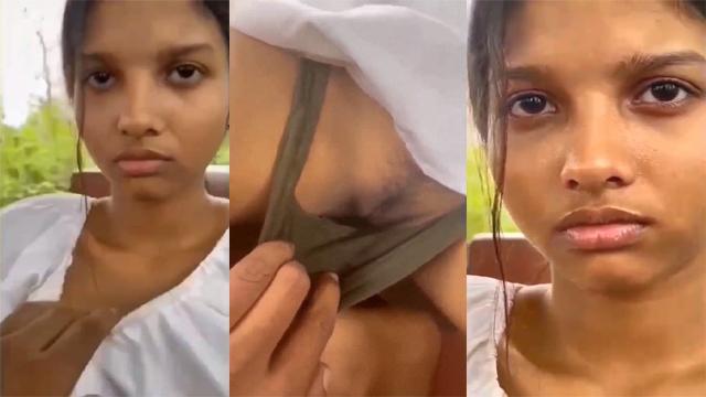 School Girl Rubbing & Pussy Outdoor Friend